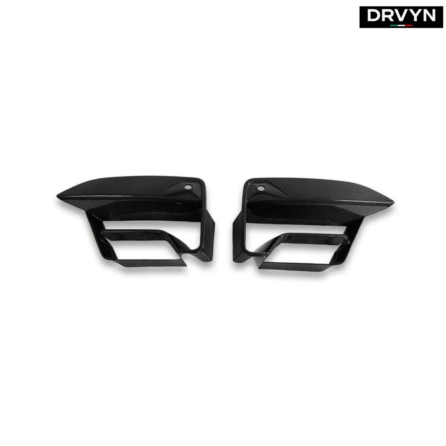 FOR 21-23 BMW F90 M5 LCI DRY CARBON FIBER FRONT BUMPER AIR DUCT INLET VENT TRIM