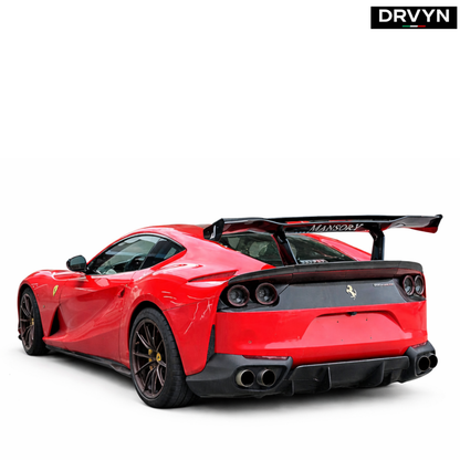 DRVYN Ferrari 812 Superfast Mansory Style Dry Carbon Fiber Rear GT Spoiler Wing - photo 3 - Drvyn