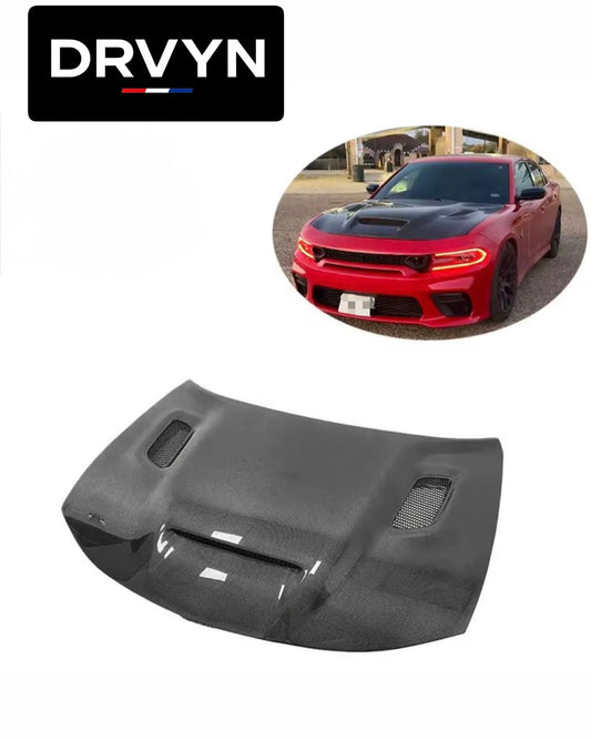 Dodge Charger – Full Carbon Fiber Redeye Vented SRT Style Hood (2015–2023)