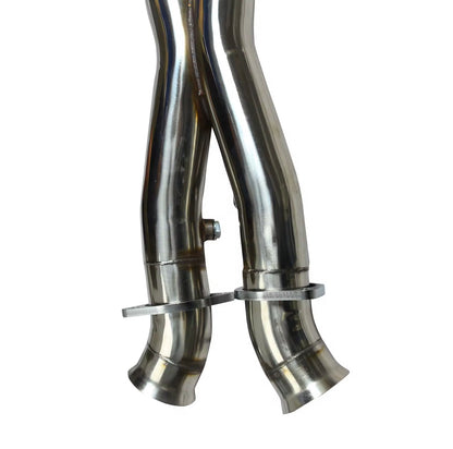 DRVYN Stainless Steel Headers with Crossover X-Pipe & Exhaust Extension Pipes for Corvette C6 Z06 (2005)