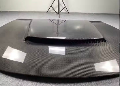 Dodge Charger – Full Carbon Fiber SRT Demon Style Single Vent Hood (2015–2023)