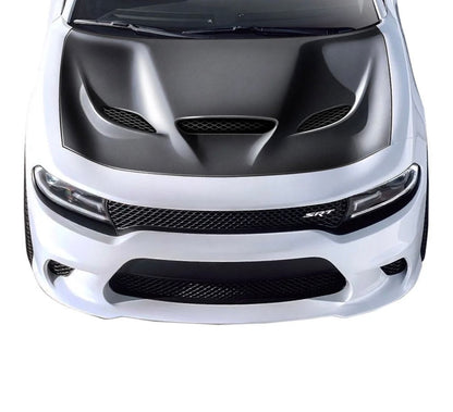 Dodge Charger – Full Carbon Fiber V2 Vented SRT Style Hood (2015–2023)