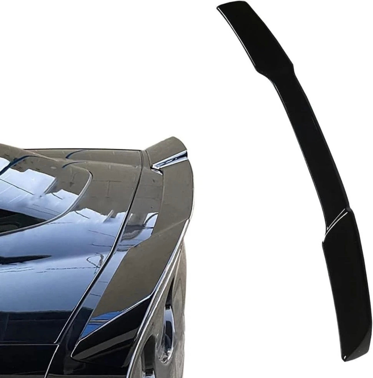 DRVYN Rear Trunk Wing Spoiler for 2005–2013 Corvette C6 ZR1 H-Style – Gloss Black