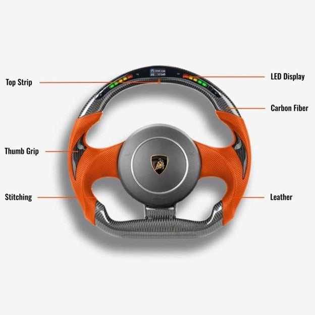 Lamborghini Galardo Custom Steering Wheel