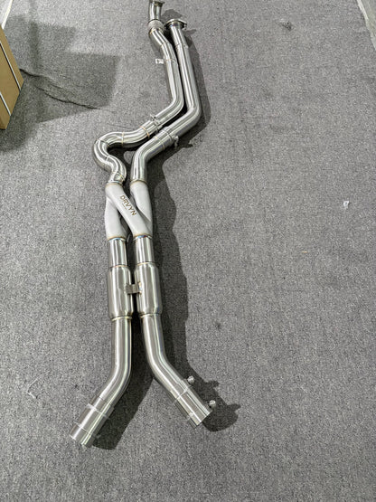 DRVYN STAINLESS STEEL EQUAL-LENGTH Z-PIPE MID-PIPE | BMW S58 M2 / M3 / M4