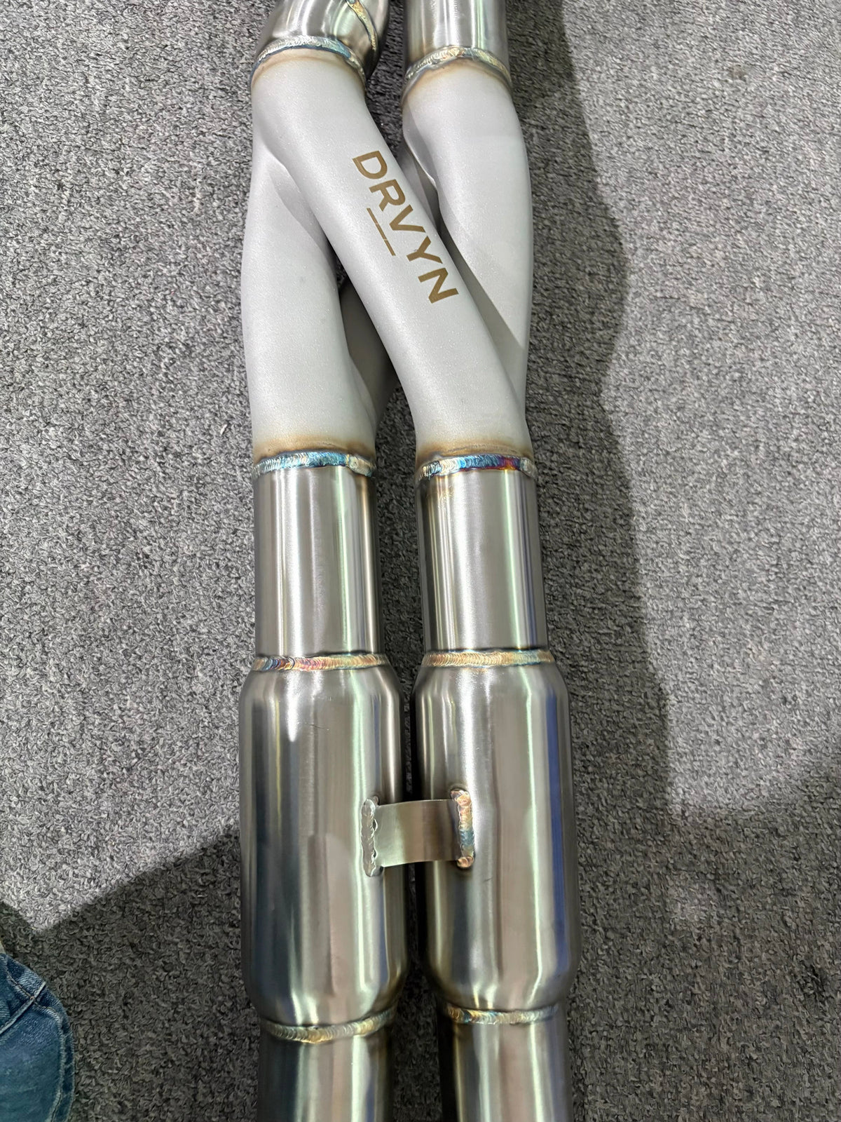 DRVYN STAINLESS STEEL EQUAL-LENGTH Z-PIPE MID-PIPE | BMW S58 M2 / M3 / M4
