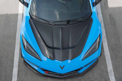 2020–2024 Corvette C8 – Full Carbon Fiber V2 Vented Hood