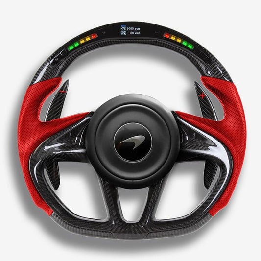 McLaren GT Custom Steering Wheel - Carbon Fiber Performance Upgrade | DRVYN