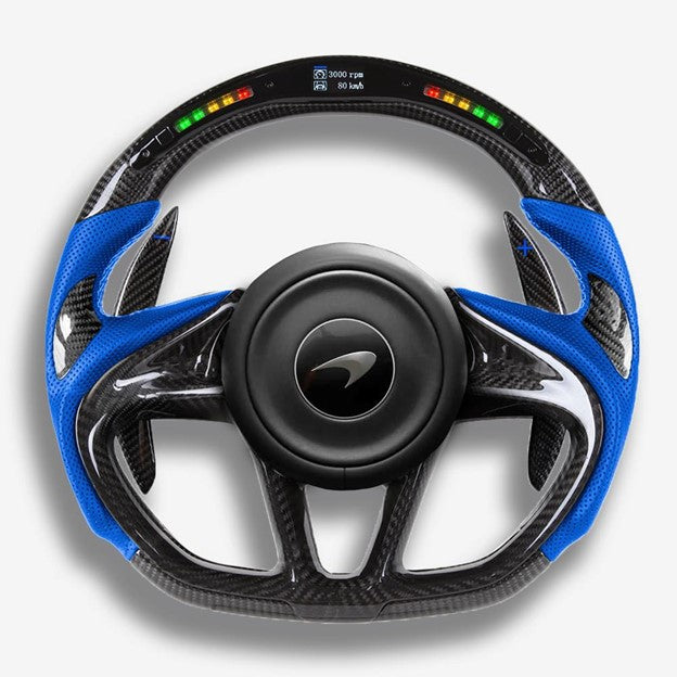 McLaren GT Custom Steering Wheel - Carbon Fiber Performance Upgrade | DRVYN