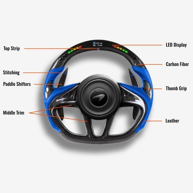 McLaren 720S Custom Steering Wheel - Handcrafted Performance | DRVYN
