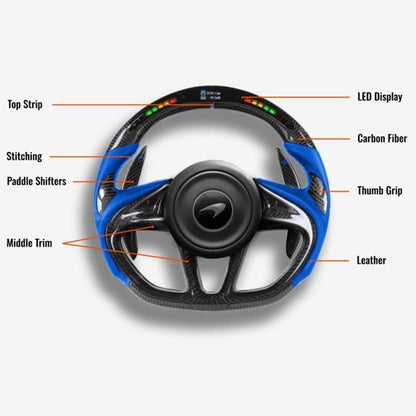 McLaren 720S Custom Steering Wheel - Handcrafted Performance | DRVYN