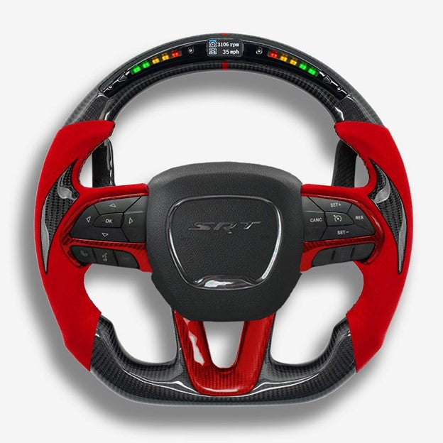 SRT Dodge Challenger Custom Steering Wheel - Premium Racing Style | DRVYN