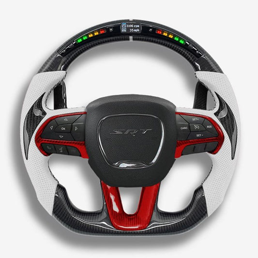 SRT Dodge Challenger Custom Steering Wheel - Premium Racing Style | DRVYN