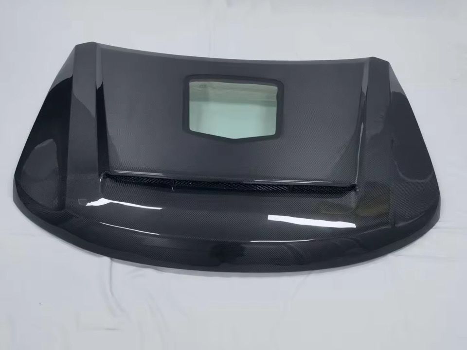 DRVYN Jeep Grand Cherokee Trackhawk Full Carbon Fiber Demon Style Hood w/ Engine Viewing Window